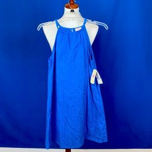 GB girls blue sundress w embroidery NWT